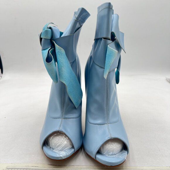 blue dress carrie bradshaw Santoni Blue Suede Desert Boots main image 1